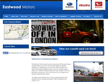 Tablet Screenshot of eastwoodmotors.com